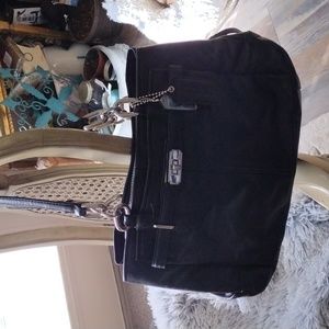 Black Leather Vintage Coach Bag